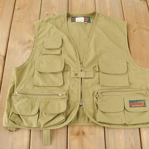 Vintage 1990s Weste von Bushline für Outdoor, taktische Gebrauchsweste / Outdoorsman / Streetwear / Wandern / Angelweste / Jagdweste