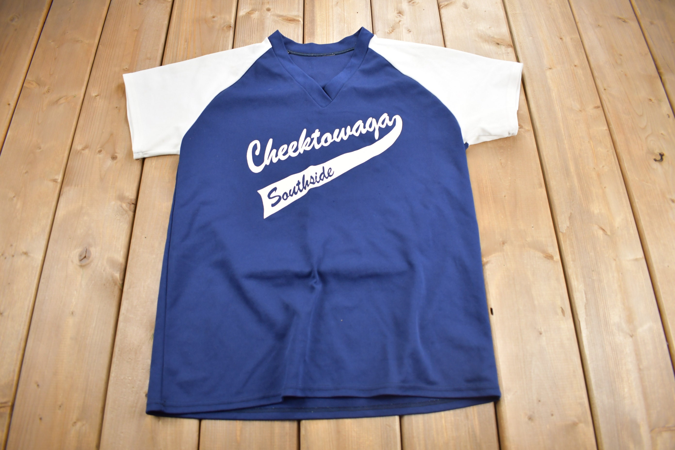 Vintage 1980s Cheektowaga Southside Jersey Style Shirt / 