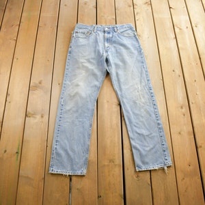 Vintage 1990s Levi&#39;s 505 Straight Leg Jeans Size 33x30