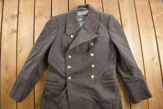 Vintage 1950s Military 100% Wool Jacket / Wool Jacket / WWII