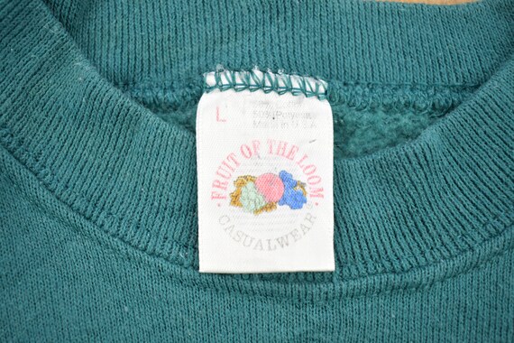 Vintage 1990s Blank Basic Simple Style Crewneck S… - image 3