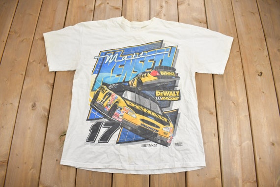 Vintage 1990s Matt Kenseth NASCAR Dewalt Racing T… - image 1