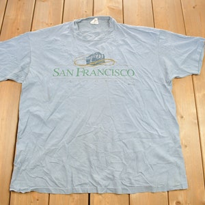 Vintage 1995 San Francisco California Graphic  Souvenir T Shirt / Streetwear / Made In USA / Vacation Tee / Travel T Shirt / Single Stitch