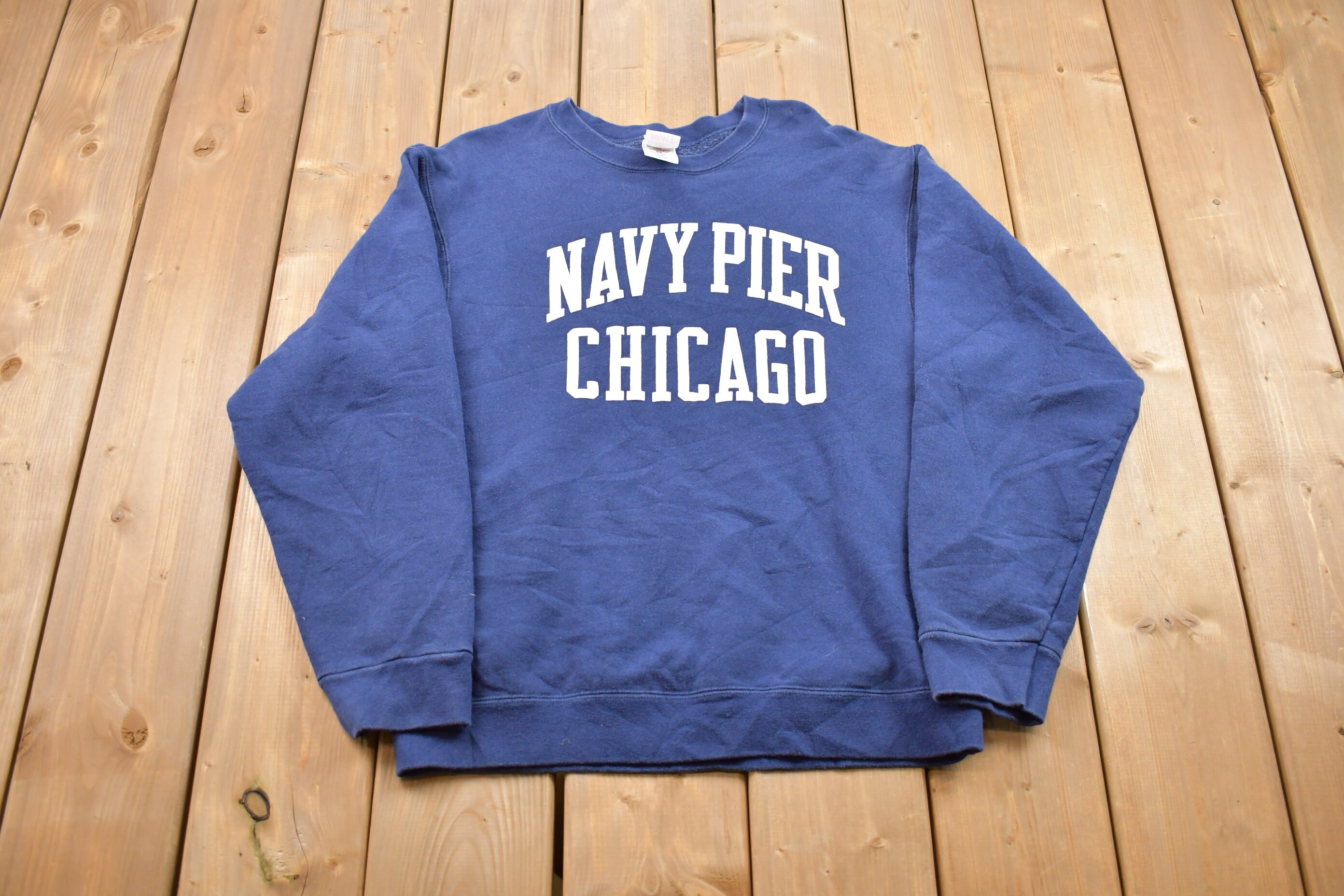 Vintage 1990s Navy Pier Chicago Crewneck Sweatshirt / 90s - Etsy