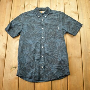 Vintage 1980s Carhartt Rugged Outdoor Wear Button Up Shirt / Carhartt Workwear / All Over Print / Workwear / Abstract