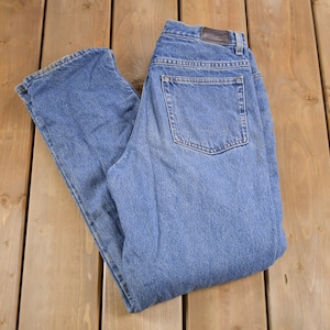Vintage 1990s L.L Bean Lined Blue Jeans Size 28 x 31 / Essential Vintage / American Vintage / Streetwear Fashion / 90s Fashion