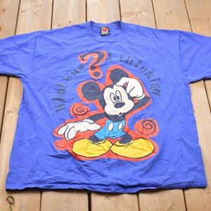 ヴィンテージ 1990年代 ディズニー カートゥーン ミッキーマウス Tシャツ / 90年代 グラフィック Tシャツ / ヴィンテージ ミッキーマウス / アメリカ製 / 90年代 ディズニー Tシャツ / かわいいヴィンテージ