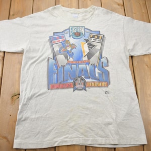 Vintage 1996 Eastern Conference Finals Panthers Penguins NHL Graphic T-Shirt / Made In Canada / Single Stitch / NHL Hockey / 90s Salem