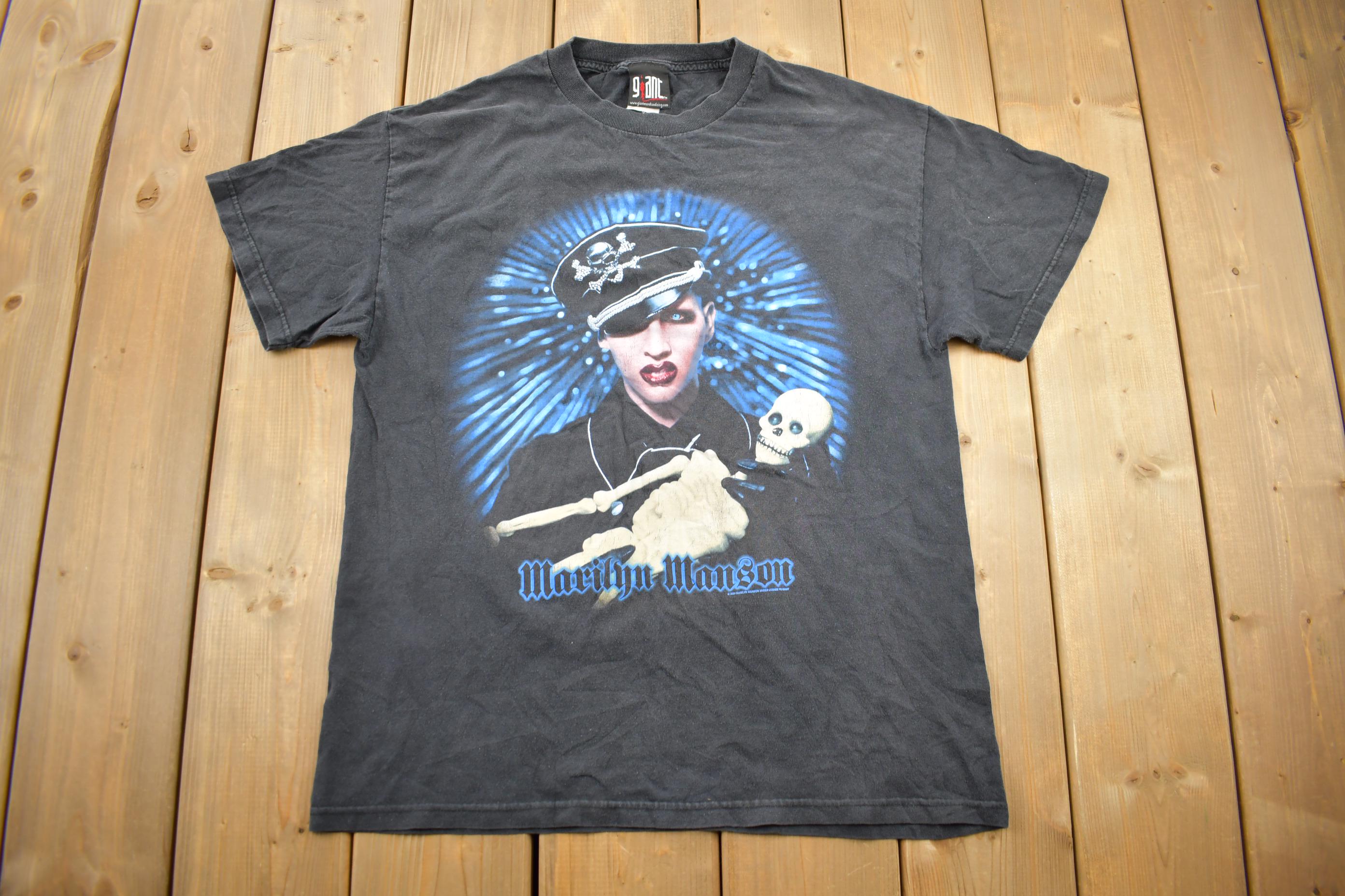 2004 MARILYN MANSON バンド Tシャツ Vintage 2004 Marilyn Manson Graphic T Shirt / Giant / Manson