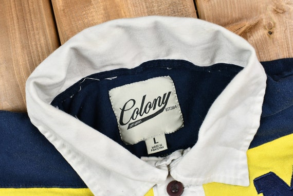 Vintage Color-Block Rugby Style Pullover / Letter… - image 3