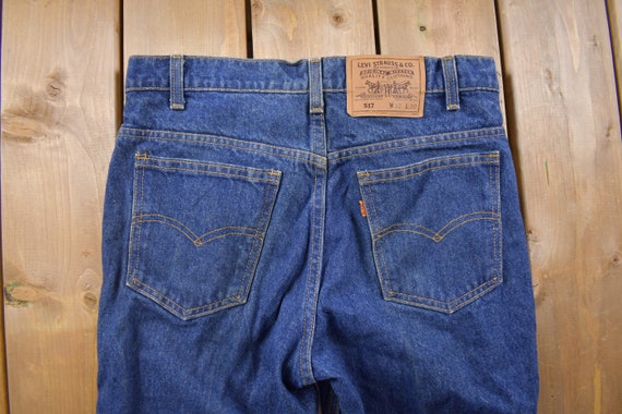 Vintage 1980s Levi's 517 Orange Tab Jeans Size 30… - image 5