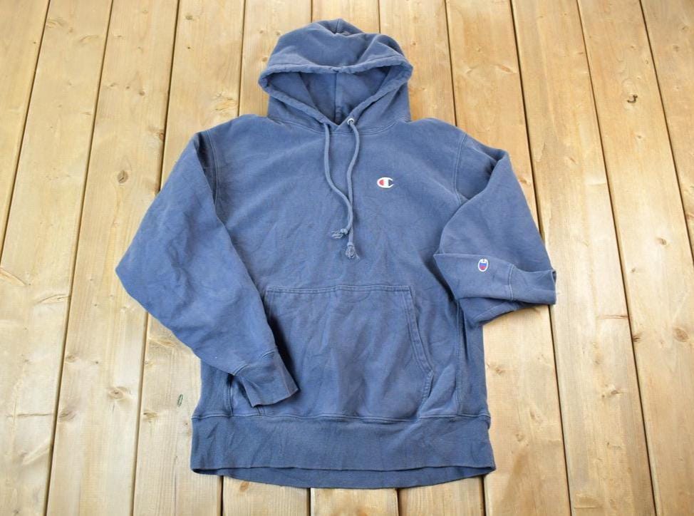 Vintage 1990s Champion Reverse Weave Hoodie Sweatshirt / Made in