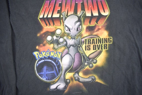 Vintage 1999 Pokemon Mewtwo Youth T-Shirt / 90s G… - image 3