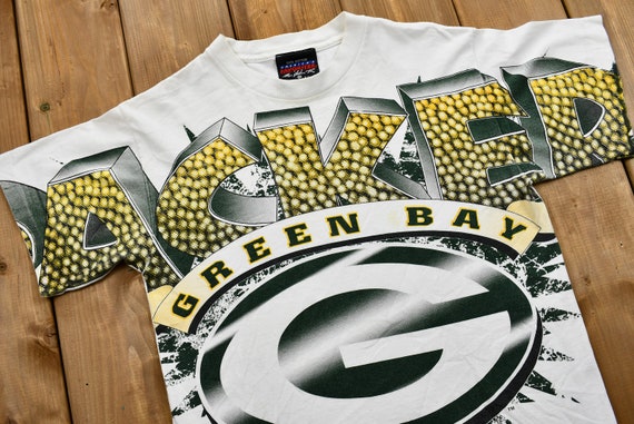 Vintage 1995 Green Bay Packers Graphic T-Shirt / … - image 2