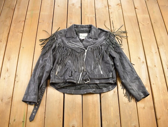 Vintage 1980s Addis Genuine Leather Biker Jacket / Fall Vintage 1980s Addis Genuine Leather Biker Jacket / Fall