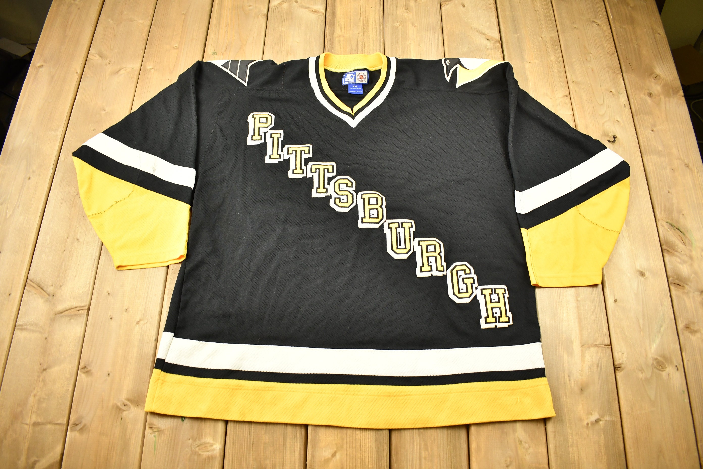 Vintage 1990s Pittsburgh Penguins NHL Starter Hockey Jersey