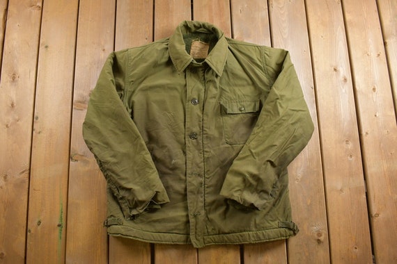 Distressed military shop jacket