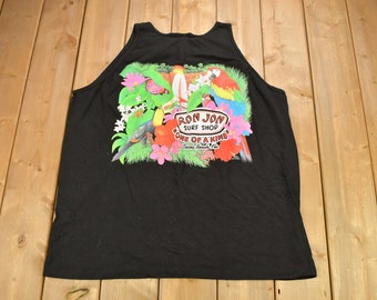 Canotta vintage del 1992 di Ron Jon Surf Shop Cocoa Beach / Prodotto negli USA / Grafica / Maglietta da surf vintage / Streetwear / Stile retrò