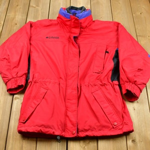 Vintage 1990s Columbia Sportswear Puffer Jacket / Lined Winter Outerwear / Athletic Full Zip Up / Ski And Snowboard Apparel
