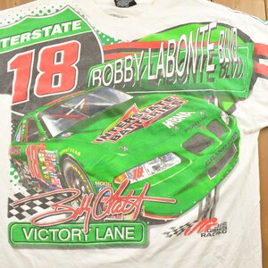 Vintage 2000 Bobby Labonte #18 NASCAR All Over Print T-Shirt / Chase Authentics / Sportswear / Vintage Racing Tee image 3