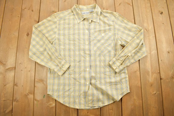 Vintage 1990s Cabin Creek Plaid Button Up Flannel… - image 1
