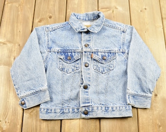 Chaqueta vaquera Levi's Orange Tab para jóvenes, estilo vintage de los años 80 / Denim vintage / Chaqueta infantil / Moda urbana / Orange Tab / Para niños