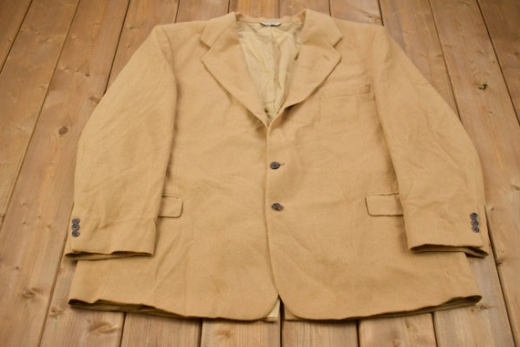 Vintage 1980s Amicale 100% Camel Hair Wool Overco… - image 1