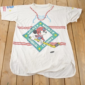 1990年代のヴィンテージ ミッキーマウス グラフィック ラウンジ Tシャツ