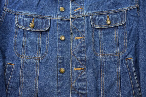 Vintage 1990s Wrangler Rugged Wear Denim Jean Jac… - image 3