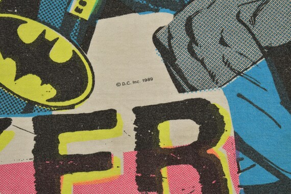 Vintage 1989 Batman & Joker DC Comics All Over Print … - Gem