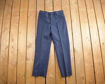 1980's Vintage Men's European Wool Gray Slacks Trousers - Heritage