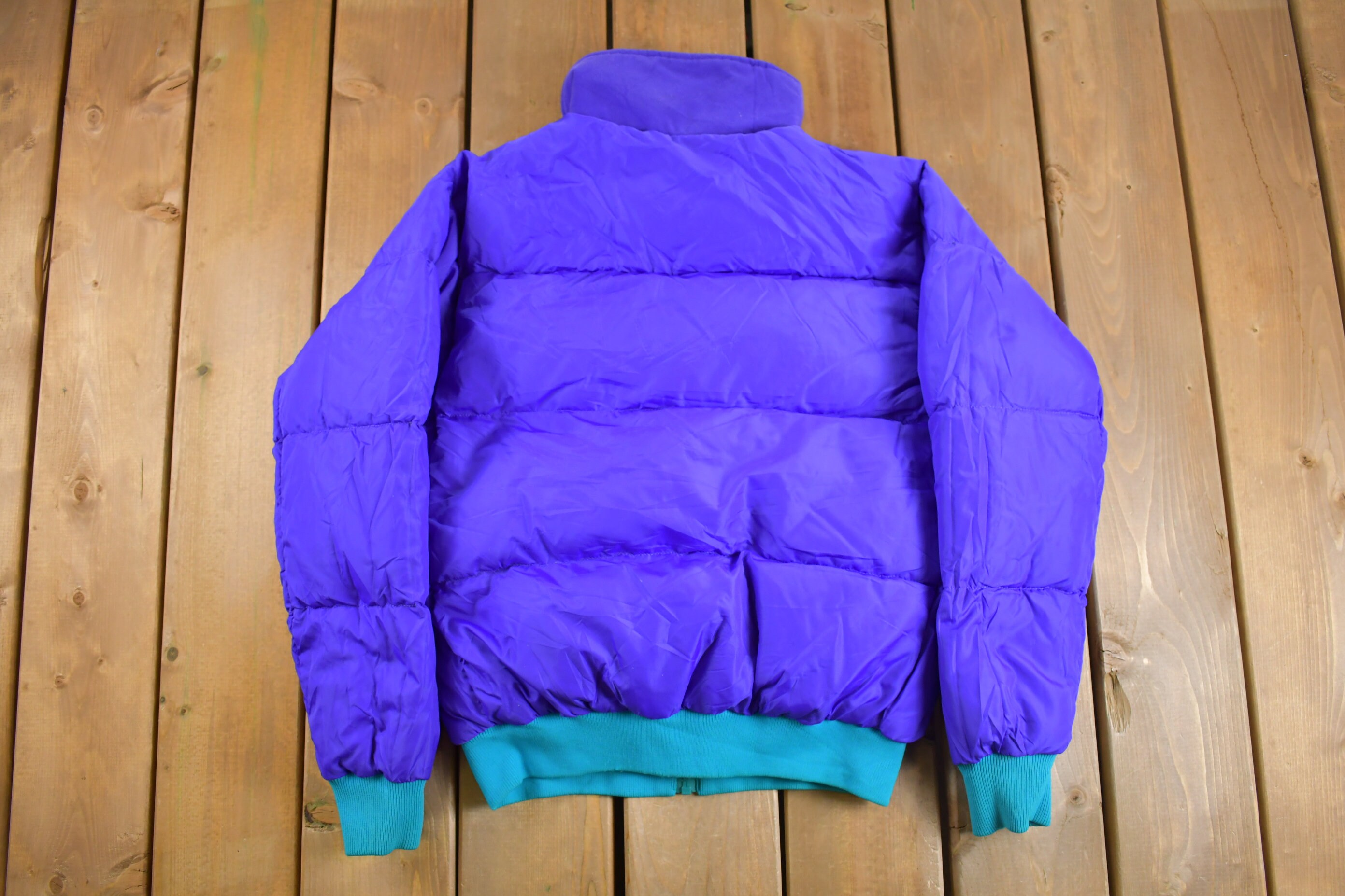 Vintage 1990s Columbia Sportswear Reversible Puffer Jacket / 80s