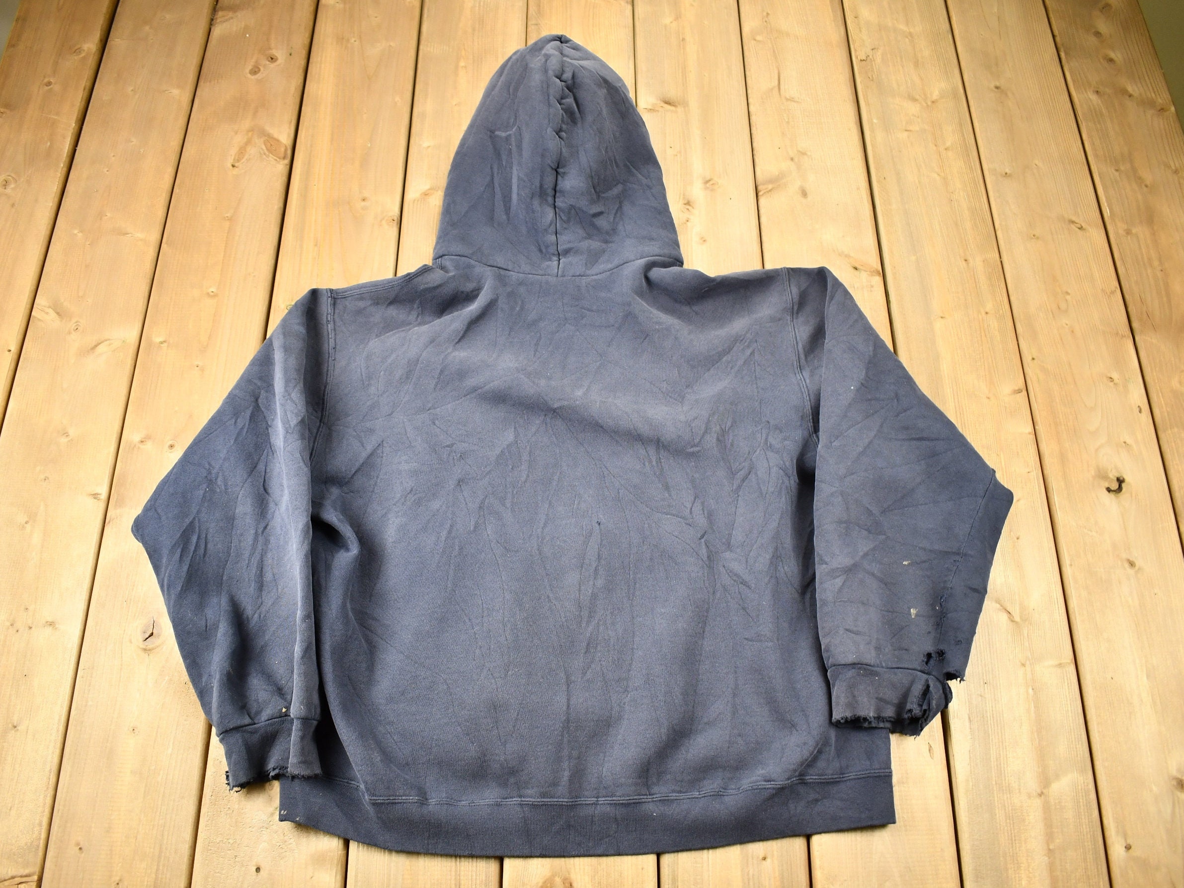 Vintage Y2K Nike Center Swoosh Distressed Hoodie / 90s Vintage Y2K Nike Center Swoosh Distressed Hoodie / 90s