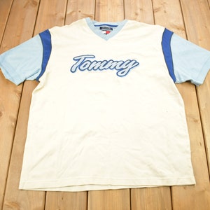 Vintage 1990s Tommy Hilfiger Tommy Jeans Embroidered T Shirt / Streetwear / Graphic Tee / Vintage Tommy / Tommy Jersey