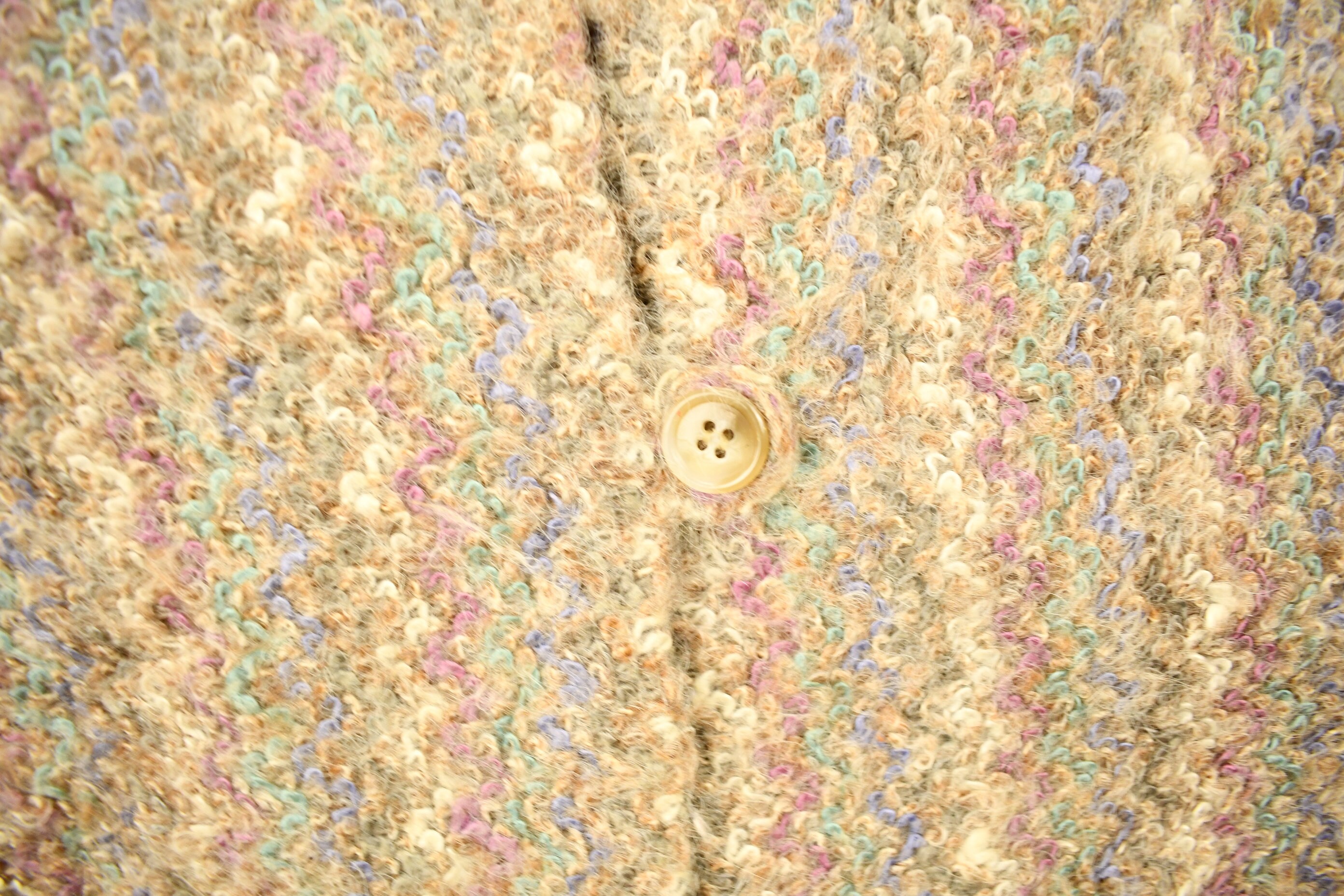 Vintage 1980s Lambs Wool Knitted Sweater / Vintage Button up / All