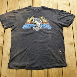 Vintage 1983 Harley Davidson Motorcycles Freedom Rider T-Shirt / Single Stitch / Made In USA / 90s Graphic / Biker / Vintage Tee