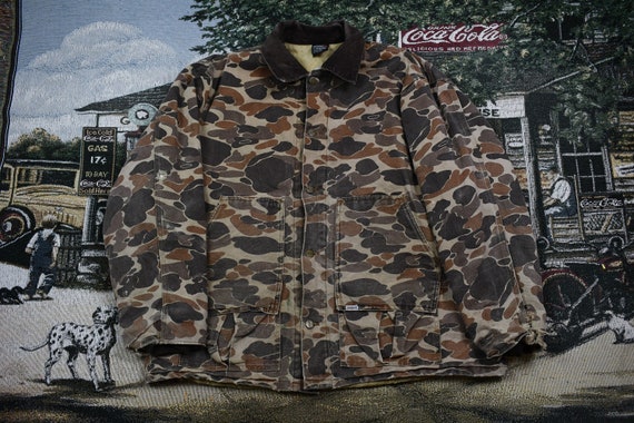 Vintage Duck Camo Carhartt / Workwear Jacket / Str
