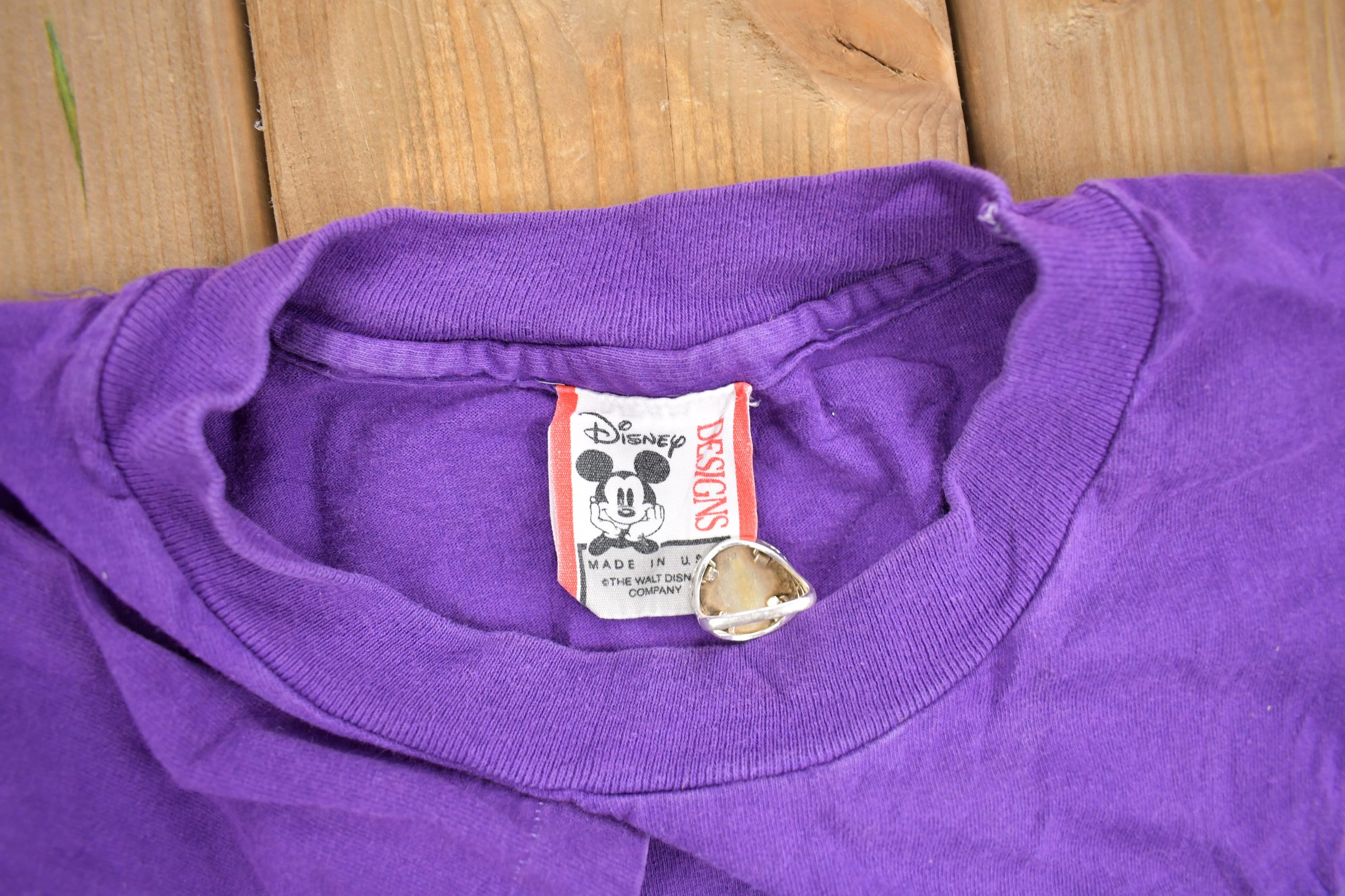 Vintage 1990s Neon Armadillo Disney Designs T-shirt / 90s Graphic 