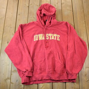 Vintage 1990s Nike Iowa State Embroidered Mini Swoosh Hoodie Sweatshirt / Vintage Nike / Sportswear / Streetwear / Athleisure