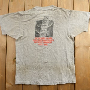 Vintage 1990s Nobody Builds Better Graphic T Shirt / Vintage T Shirt / Streetwear / Graphic Tee / Single Stitch