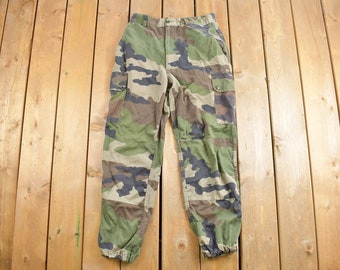 Vintage 2000  Army Woodland Camouflage Cargo Pants Size 29 x 26 / Army Jogger Pants / Military Pant's / Vintage Cargos / Made In