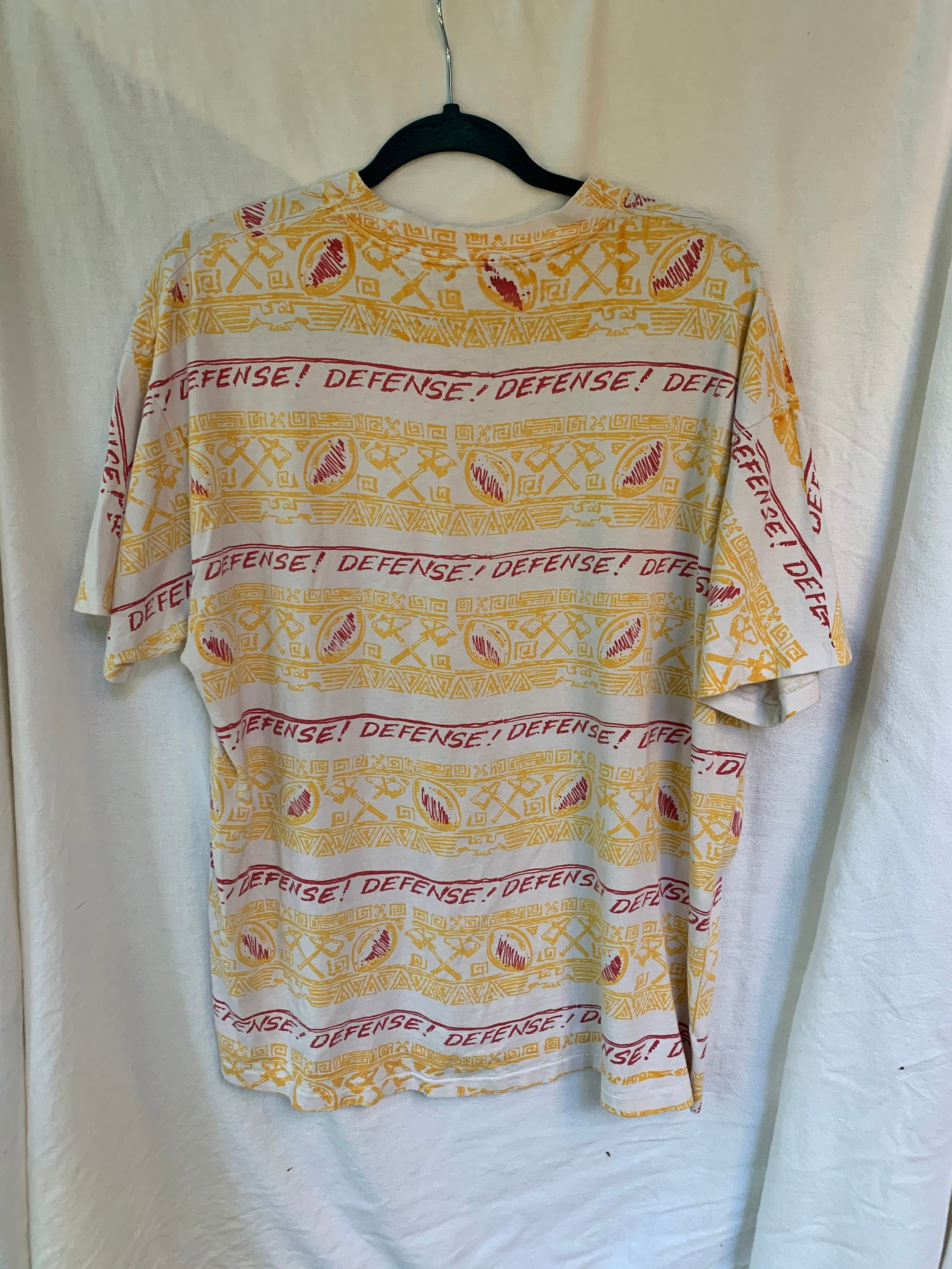 Capitol Punishment Crew T-shirt / 90s Oversized T-shirt / All Over 