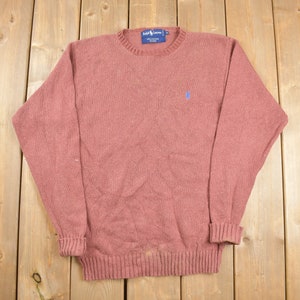 Vintage 1980s Ralph Lauren Knitted Crewneck Sweater / Vintage 80s Crewneck / Vintage Polo / / Pullover Sweatshirt / 80s Ralph Lauren