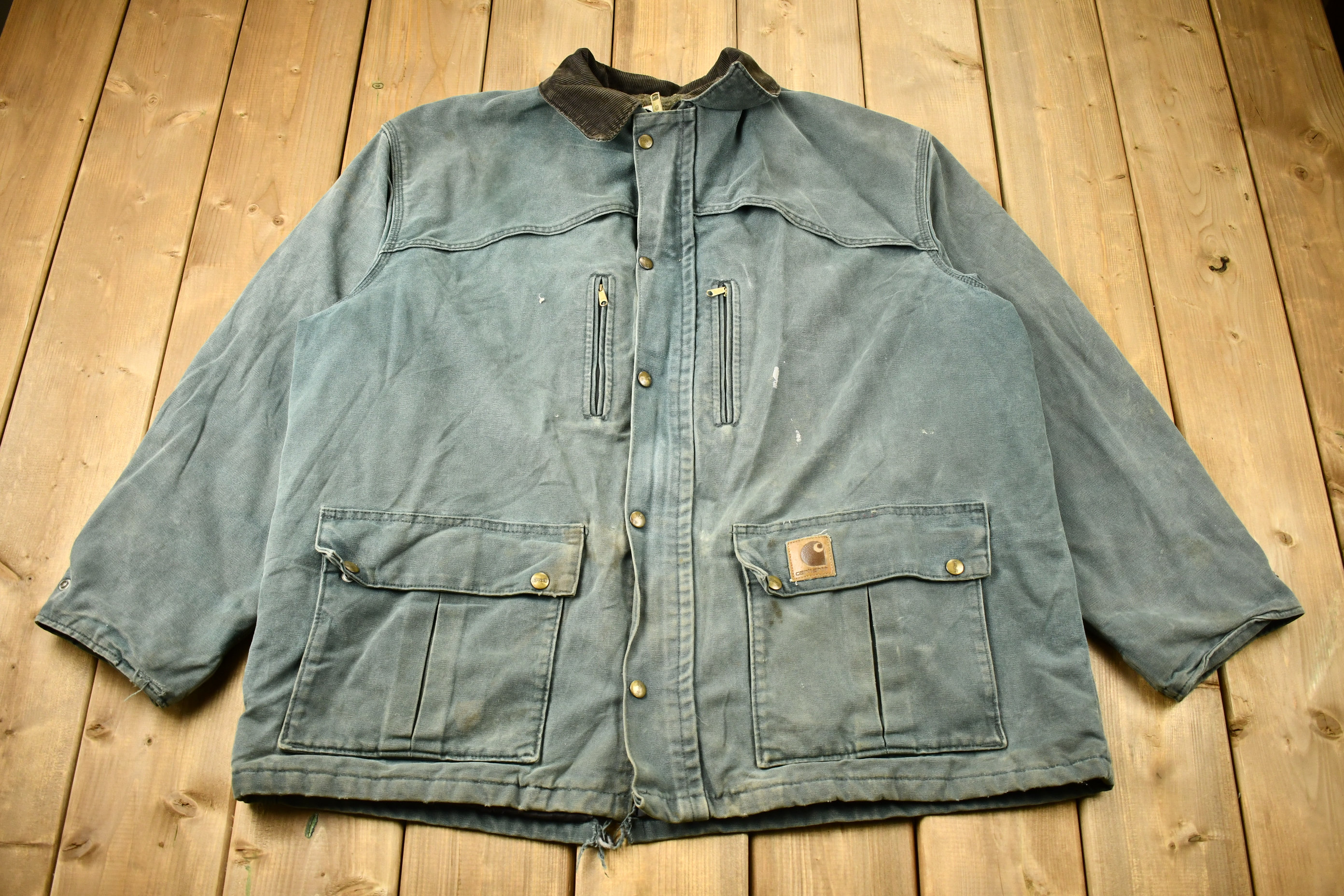 Vintage 1990s Distressed Carhartt Work Jacket / Vintage