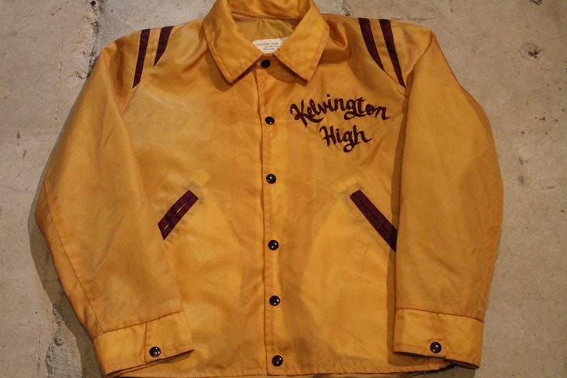 1960s Varsity Bomber Windbreaker Kelvington High American Sportswear Outerwear Jacket Streetwear Fashion Winnipeg Canada