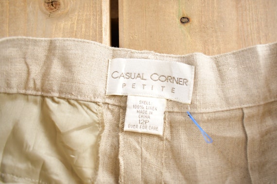 Vintage 1980's Casual Corner Beige Slacks Size 30… - image 5