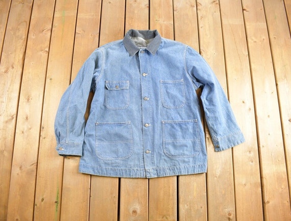 Vintage 1990s Fieldmaster Denim Jean Jacket / Vin… - image 1