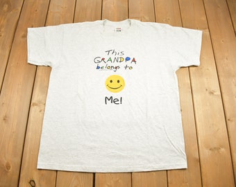 Vintage 1990s Grandparents Theme Graphic T Shirt / Vintage T Shirt / Streetwear / Graphic Tee / Funny T Shirt