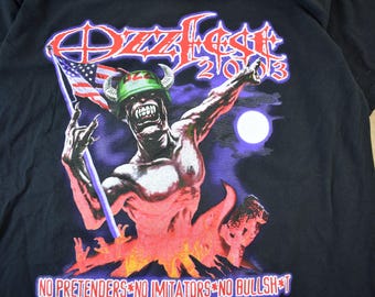 Vintage 2003 Ozzfest Festival Promo T-shirt / Ozzy Ozbourne Shirt