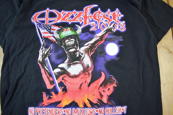 こ*ん様 希少XL Download Festival 2006 Tシャツ Oz OZZY Osborne OZZFEST 2006 Original Vintage Rock T-Shirt by Hanes